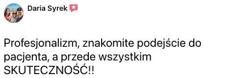 opinia pacjenta 7 - fizjoterapeuta katowice